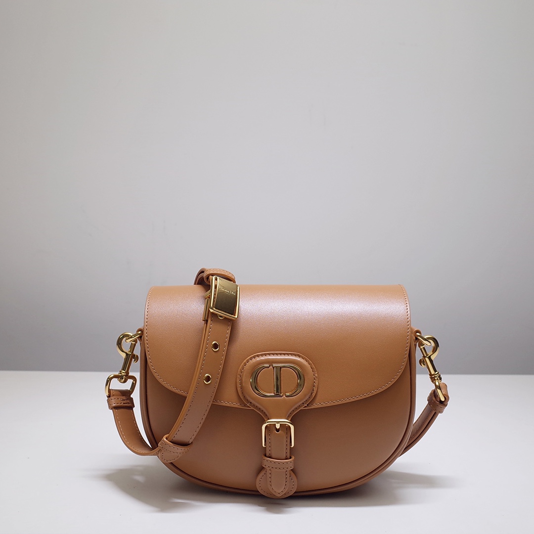 Medium Dior Bobby Bag Caramel Box Calfskin